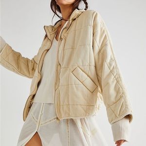 Free People Dolman Quilted Knit Jacket